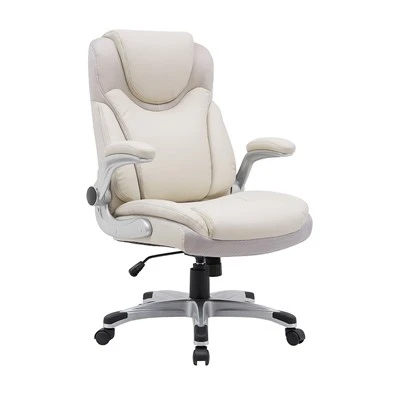 Chaise de bureau rabattable à dossier haut-avec accoudoirs